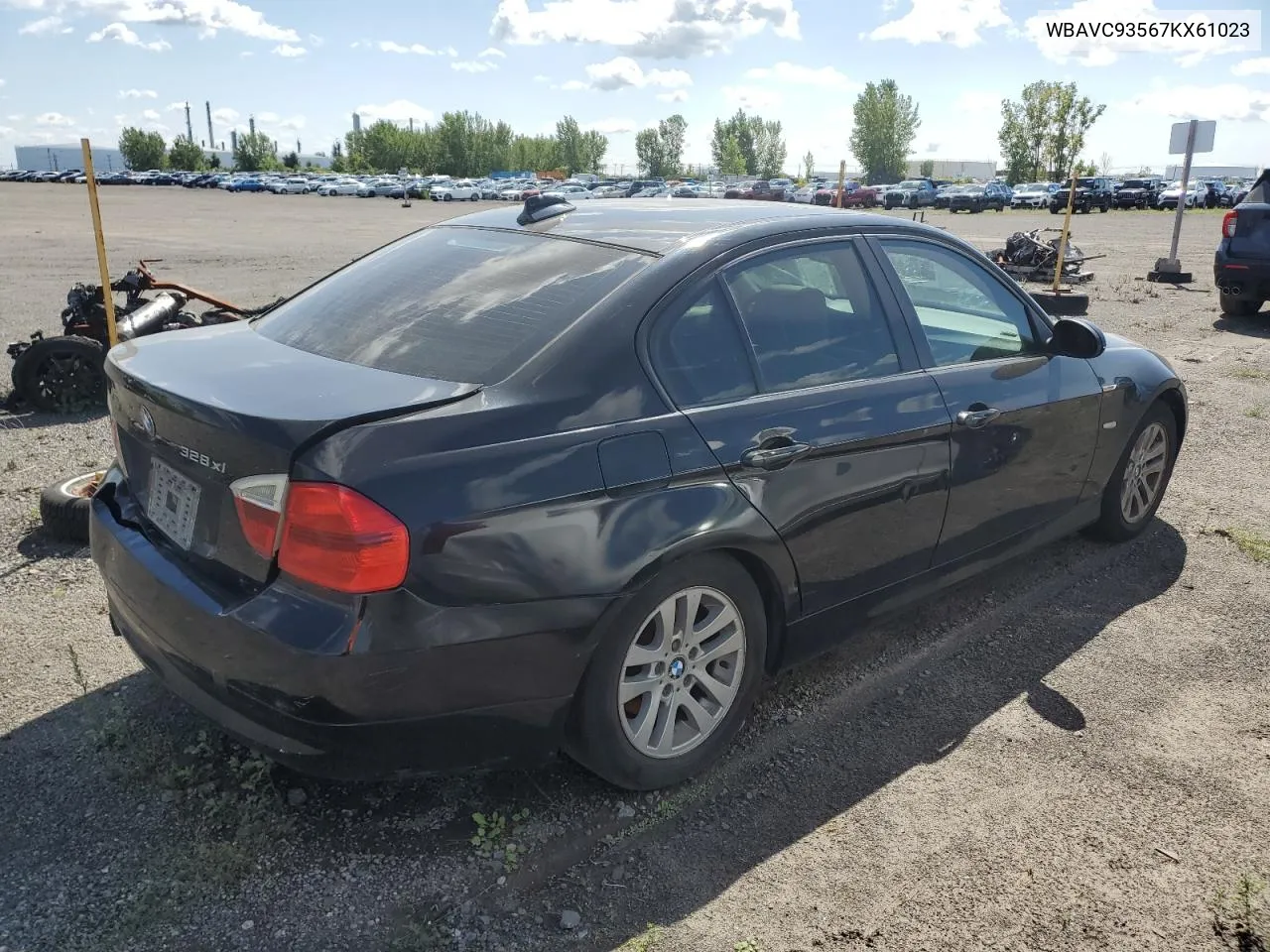 2007 BMW 328 Xi VIN: WBAVC93567KX61023 Lot: 66281804