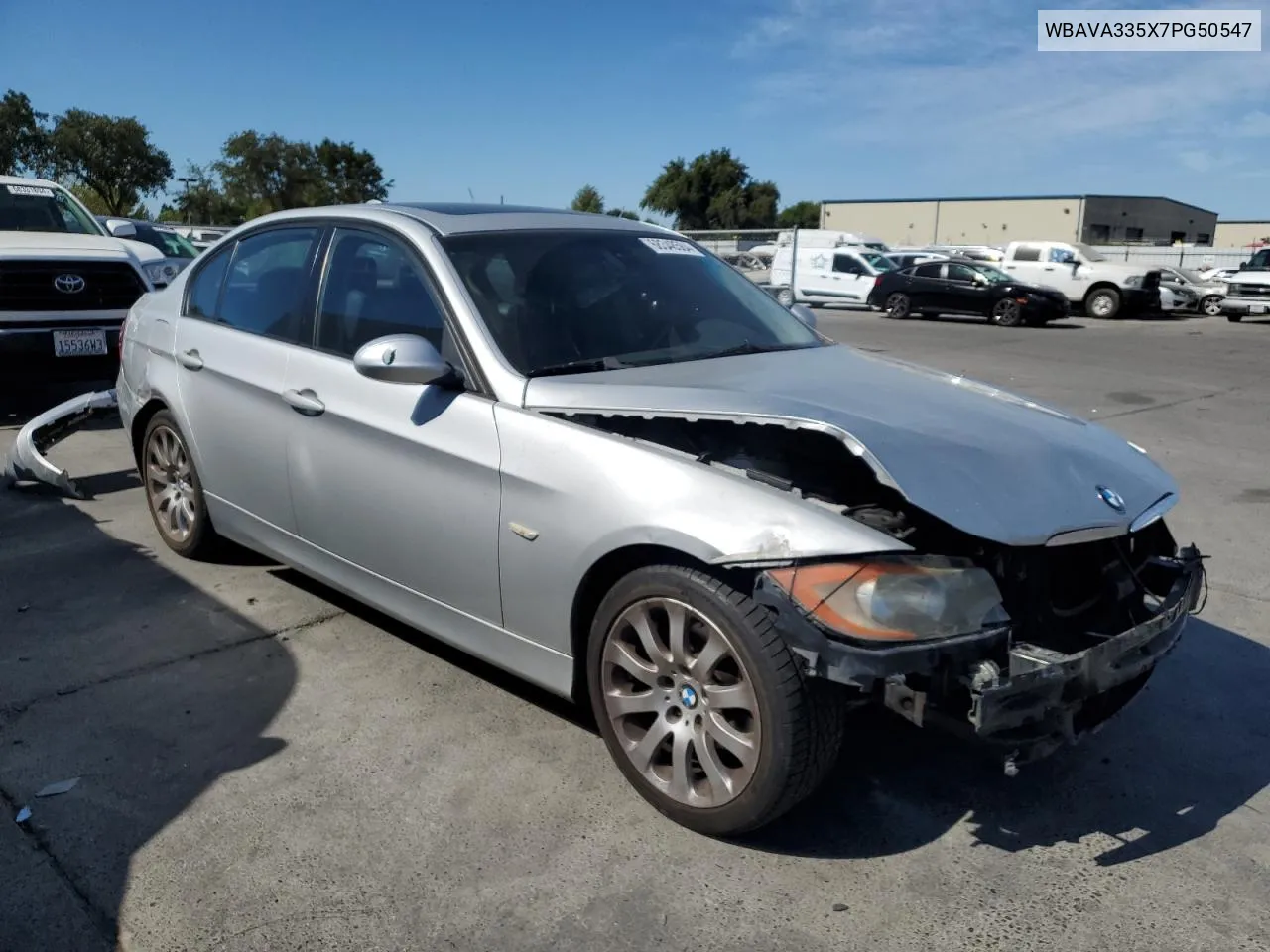 2007 BMW 328 I VIN: WBAVA335X7PG50547 Lot: 68348584