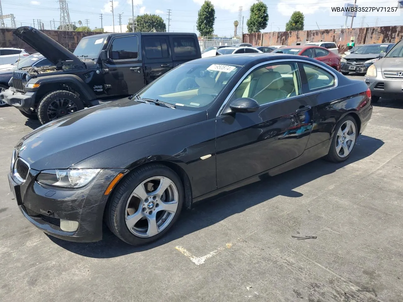 2007 BMW 328 I VIN: WBAWB33527PV71257 Lot: 71950874