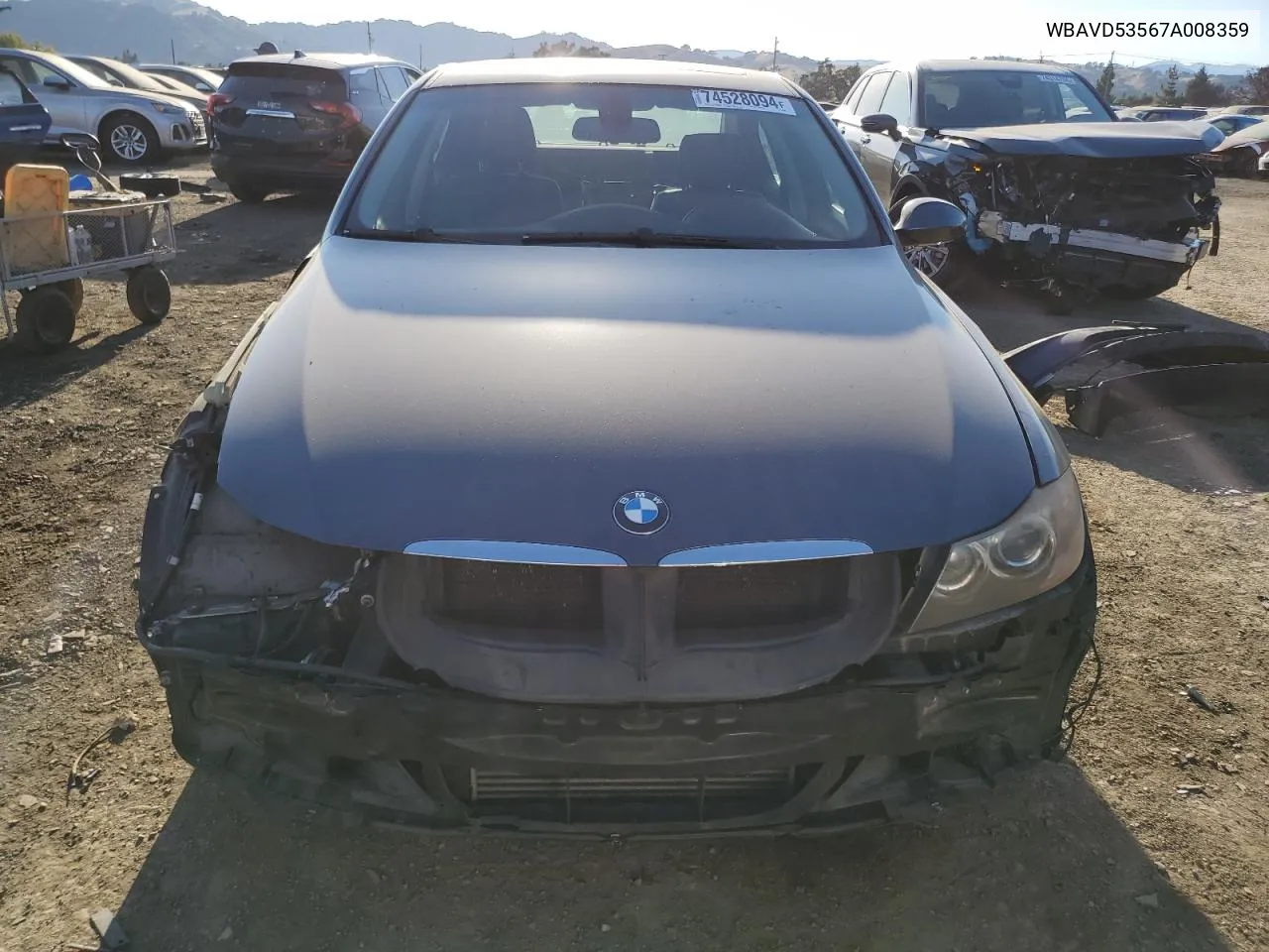 2007 BMW 335 Xi VIN: WBAVD53567A008359 Lot: 72286664