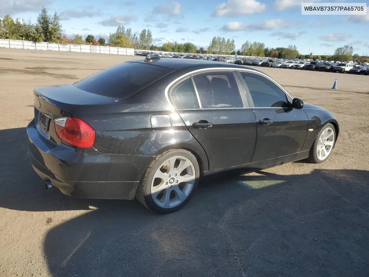 2007 BMW 335 I VIN: WBAVB73577PA65705 Lot: 73737224