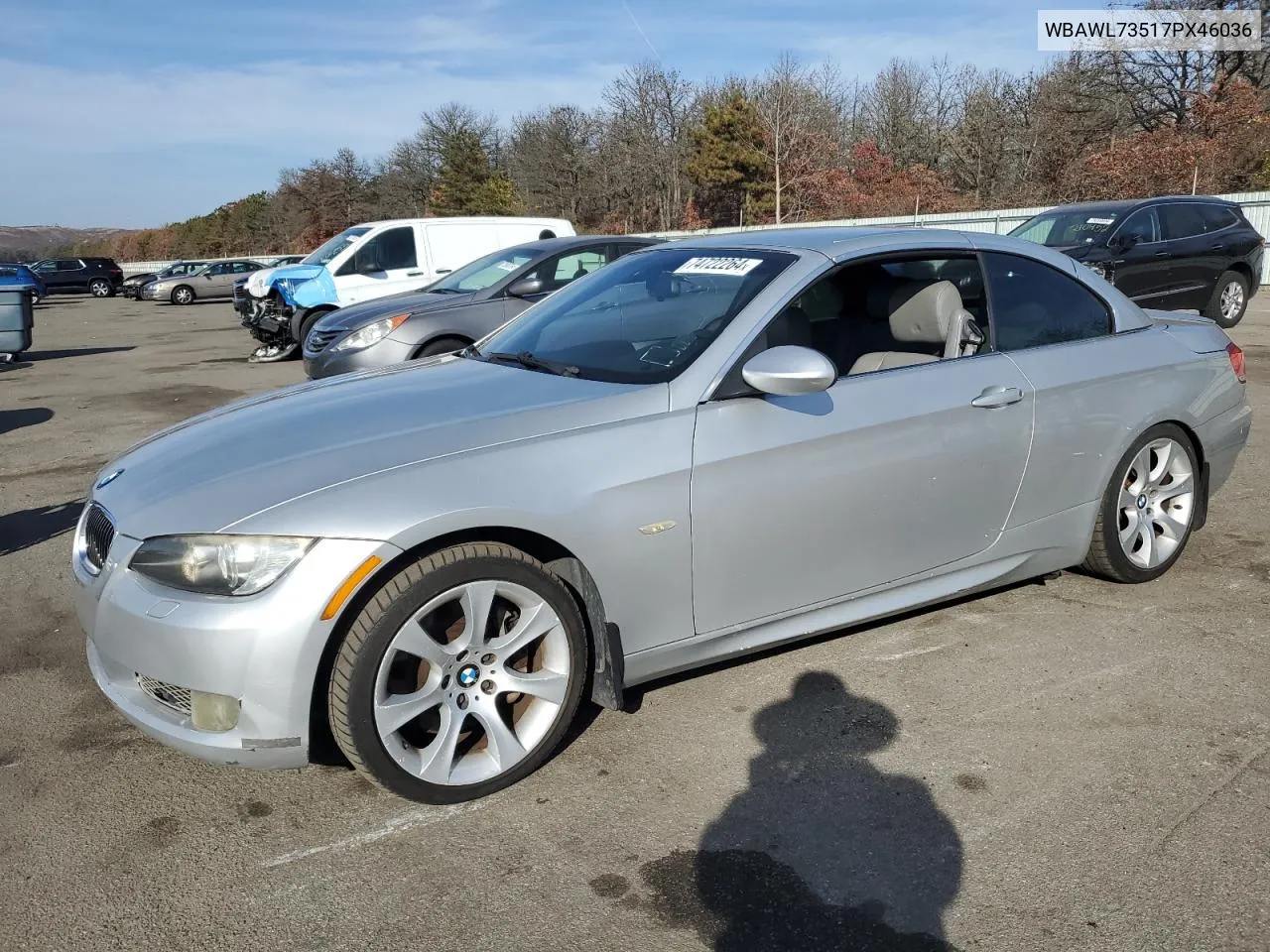 2007 BMW 335 I VIN: WBAWL73517PX46036 Lot: 74722264