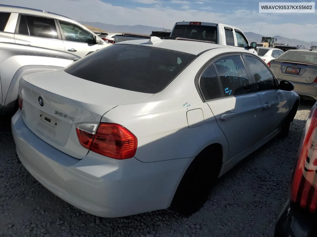 2007 BMW 328 Xi VIN: WBAVC93537KX55602 Lot: 74772514