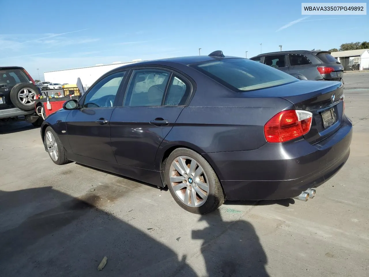 2007 BMW 328 I VIN: WBAVA33507PG49892 Lot: 75654914