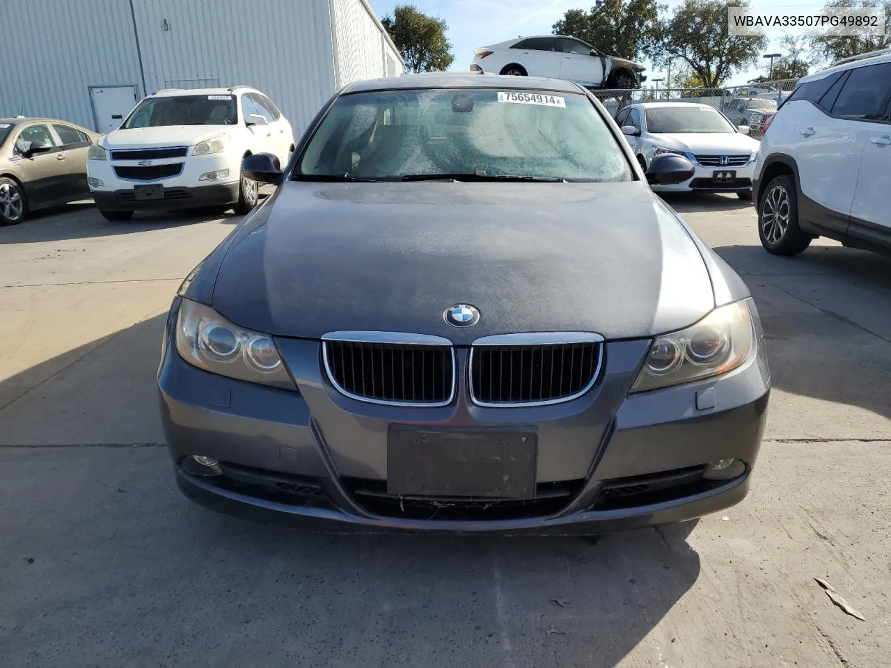 2007 BMW 328 I VIN: WBAVA33507PG49892 Lot: 75654914