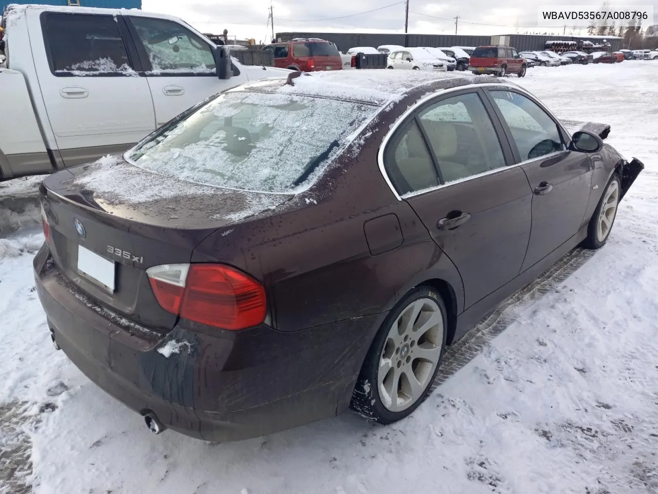 2007 BMW 335 Xi VIN: WBAVD53567A008796 Lot: 77637554