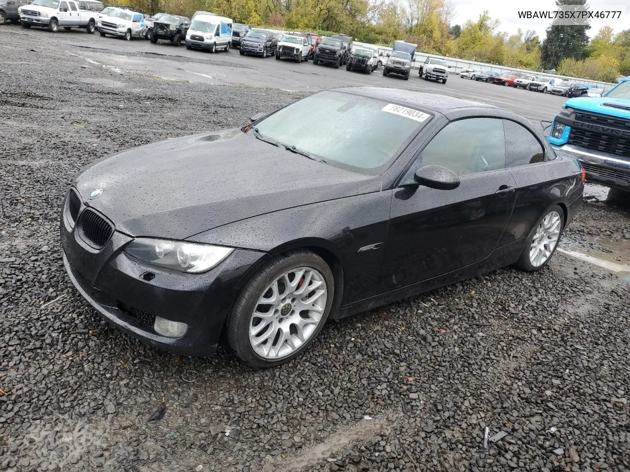 2007 BMW 335 I VIN: WBAWL735X7PX46777 Lot: 78219034