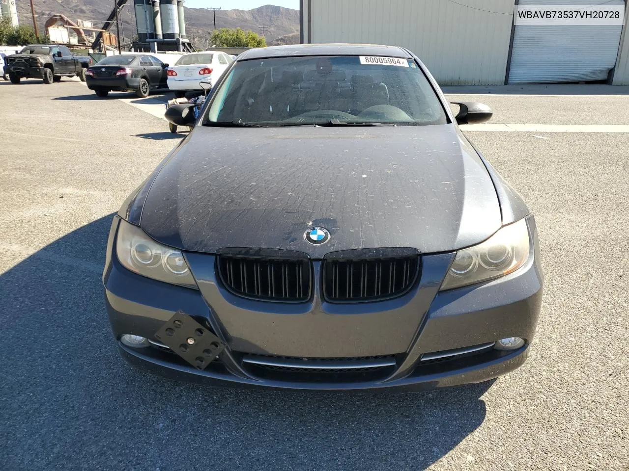 2007 BMW 335 I VIN: WBAVB73537VH20728 Lot: 80005964