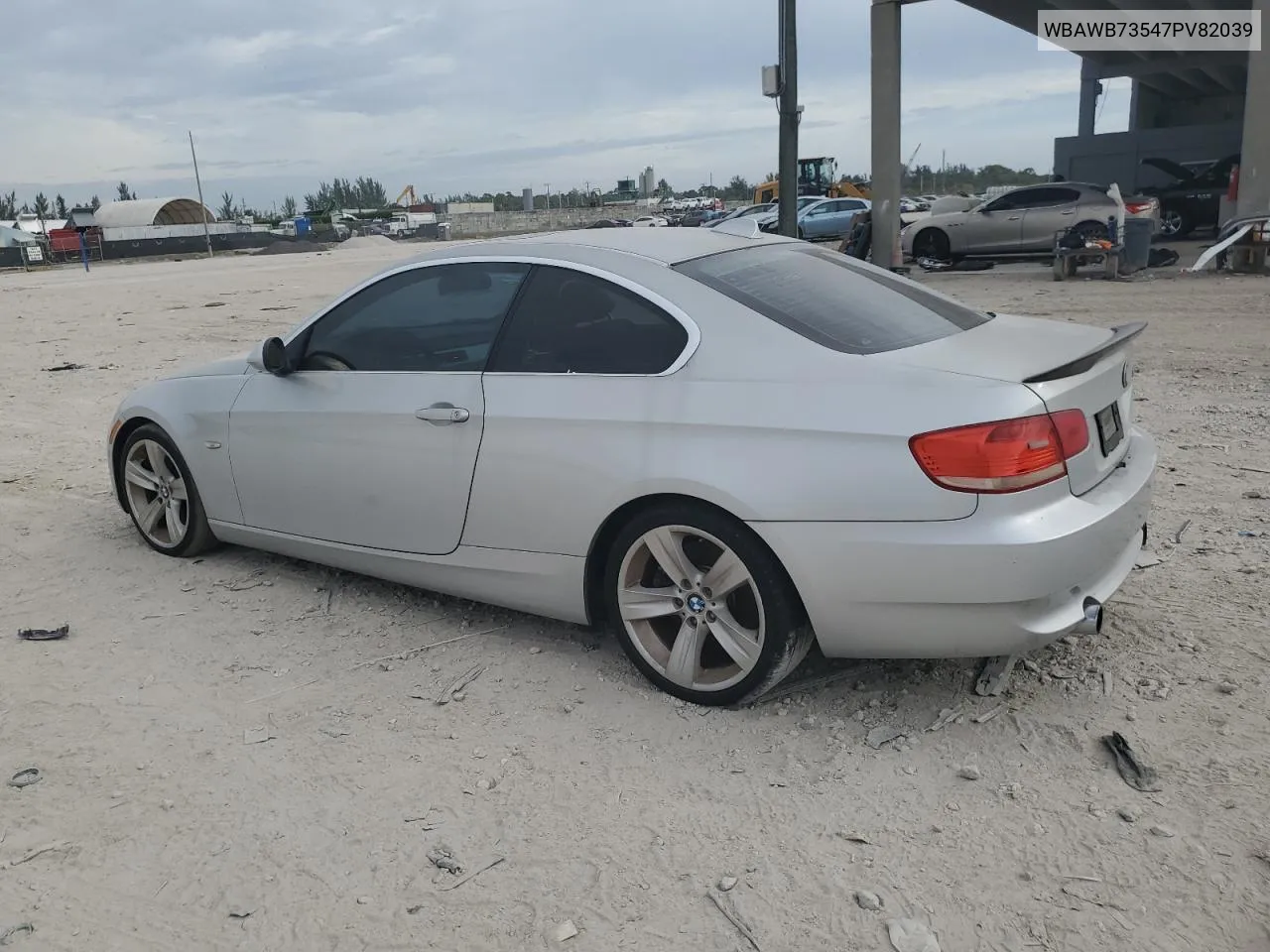 2007 BMW 335 I VIN: WBAWB73547PV82039 Lot: 81573784