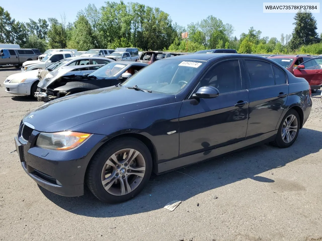 2008 BMW 328 Xi Sulev VIN: WBAVC73578KP37884 Lot: 62845174