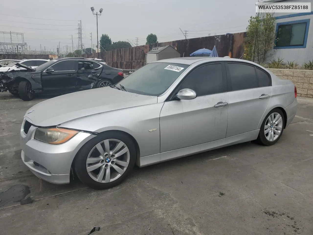 2008 BMW 328 I Sulev VIN: WBAVC53538FZ85188 Lot: 69683164