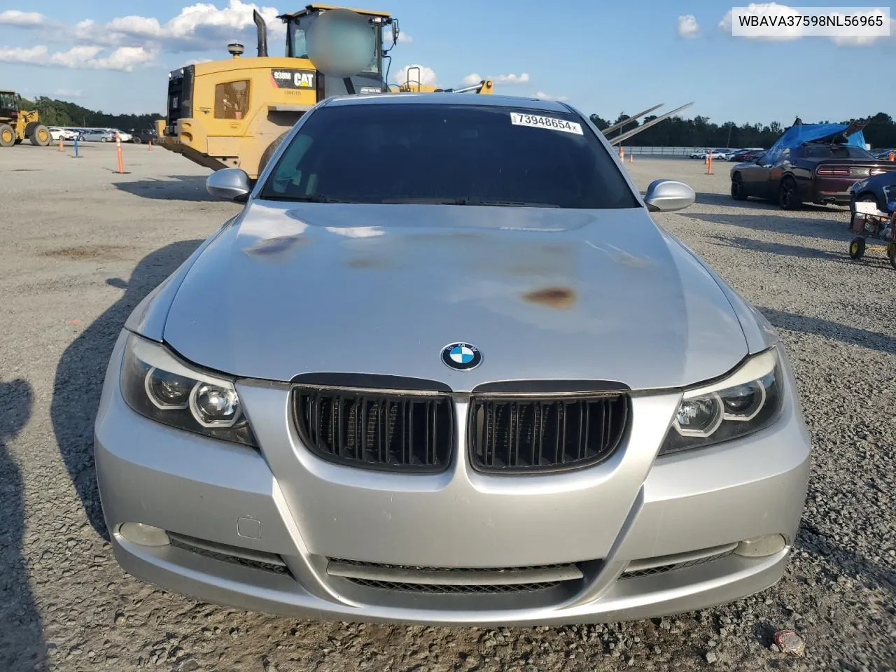 2008 BMW 328 I VIN: WBAVA37598NL56965 Lot: 73948654