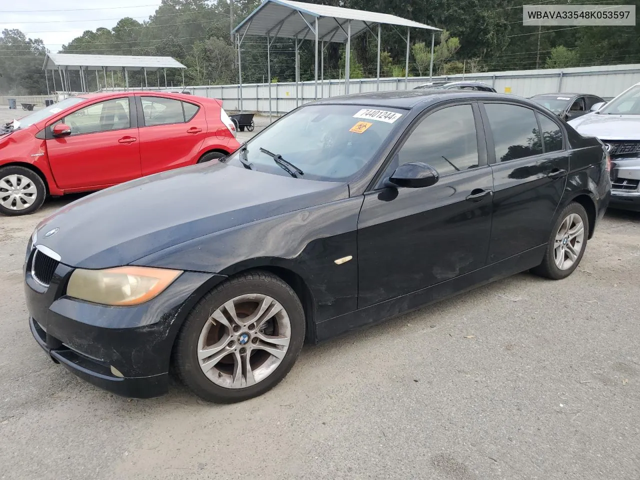 2008 BMW 328 I VIN: WBAVA33548K053597 Lot: 74401244