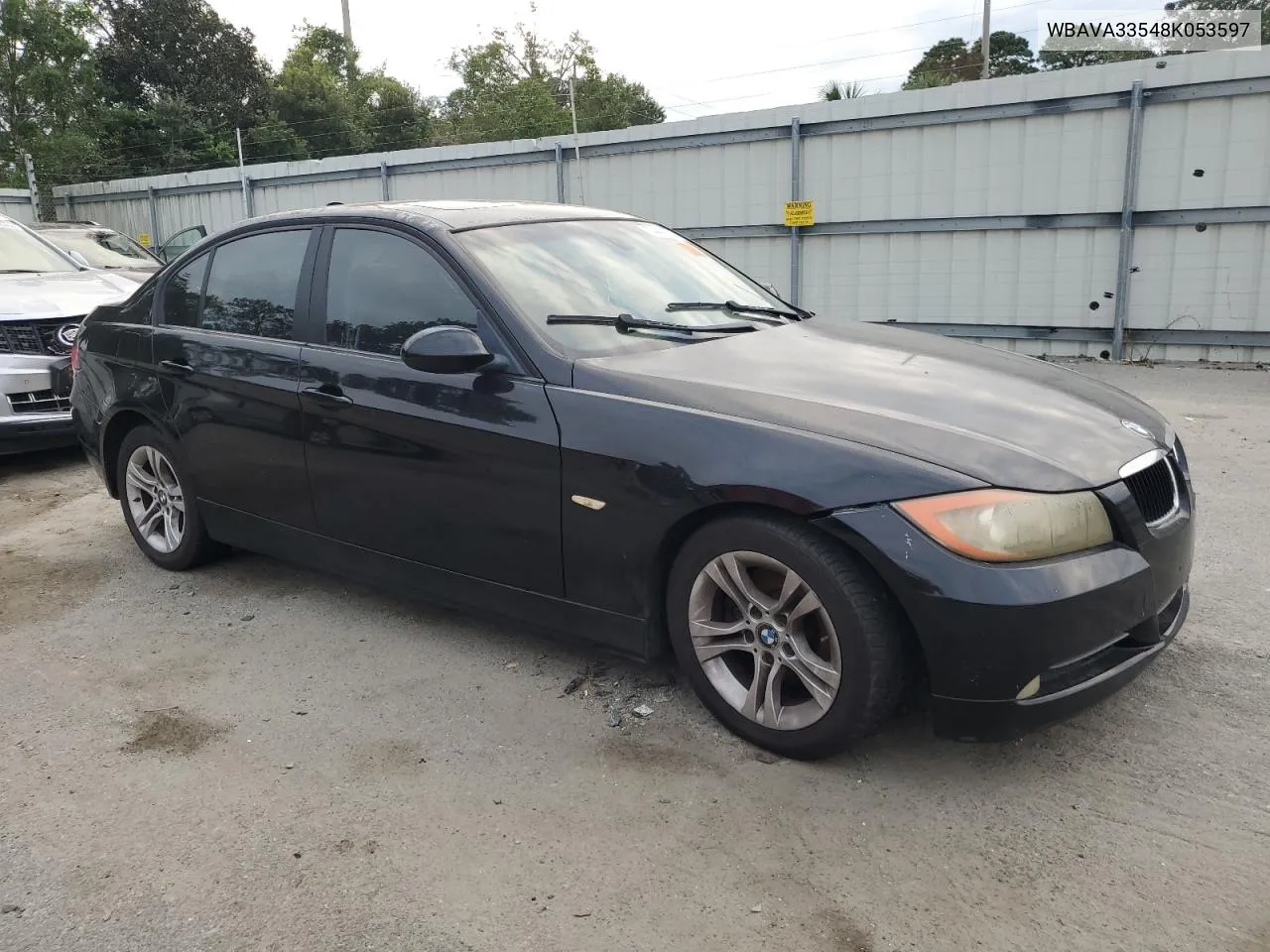 2008 BMW 328 I VIN: WBAVA33548K053597 Lot: 74401244