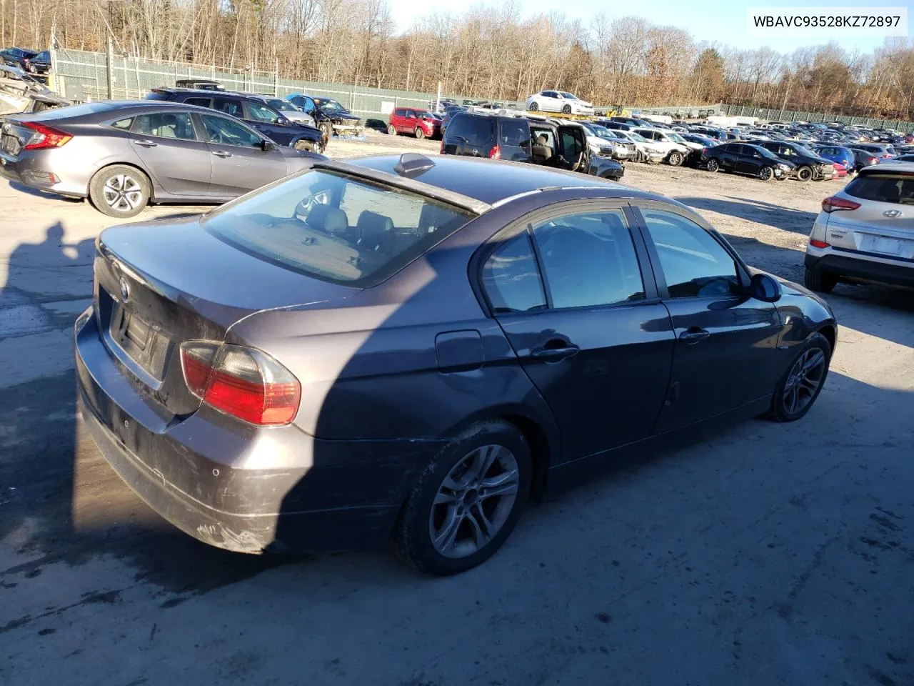 2008 BMW 328 Xi VIN: WBAVC93528KZ72897 Lot: 76598984