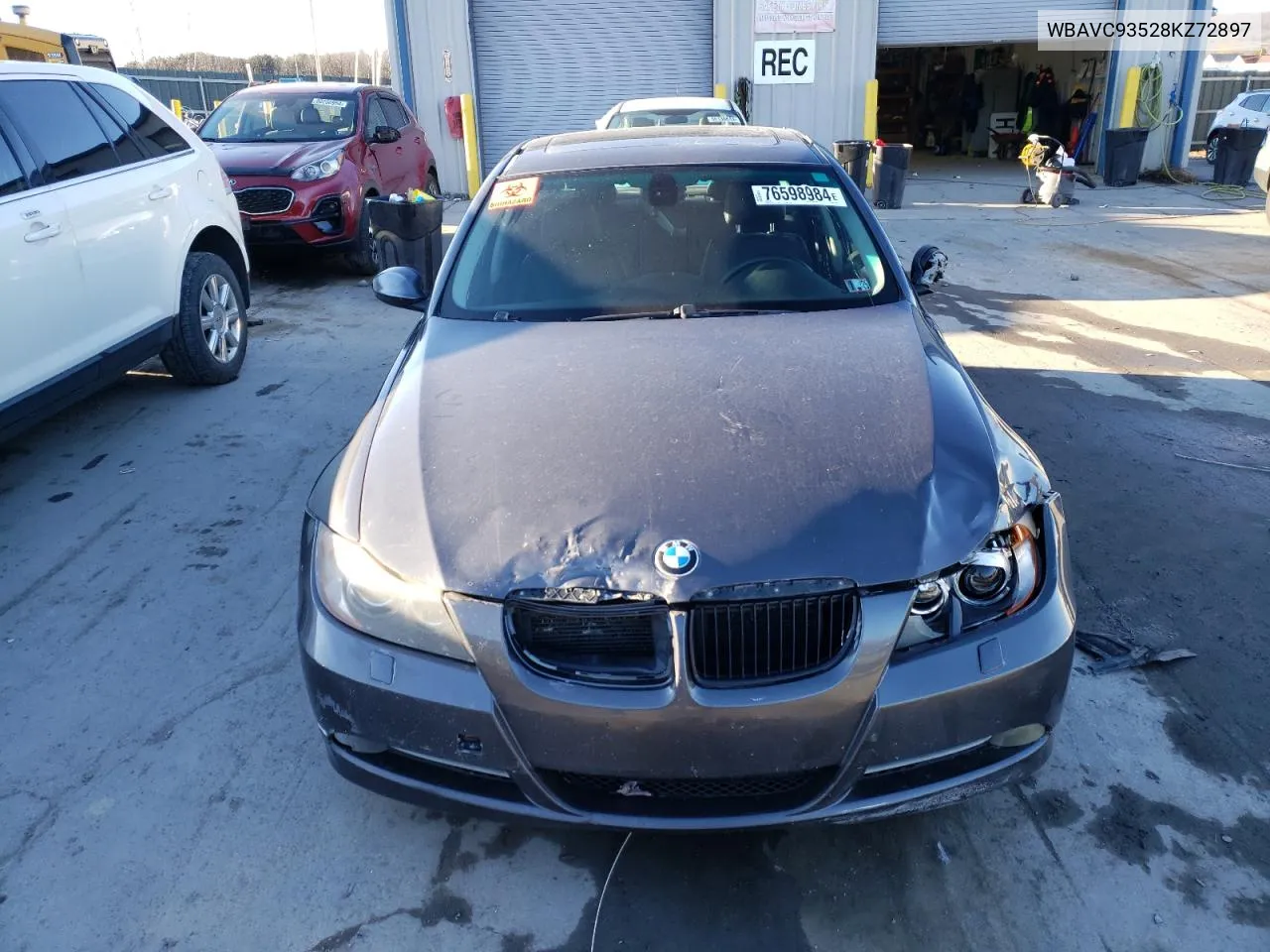 2008 BMW 328 Xi VIN: WBAVC93528KZ72897 Lot: 76598984