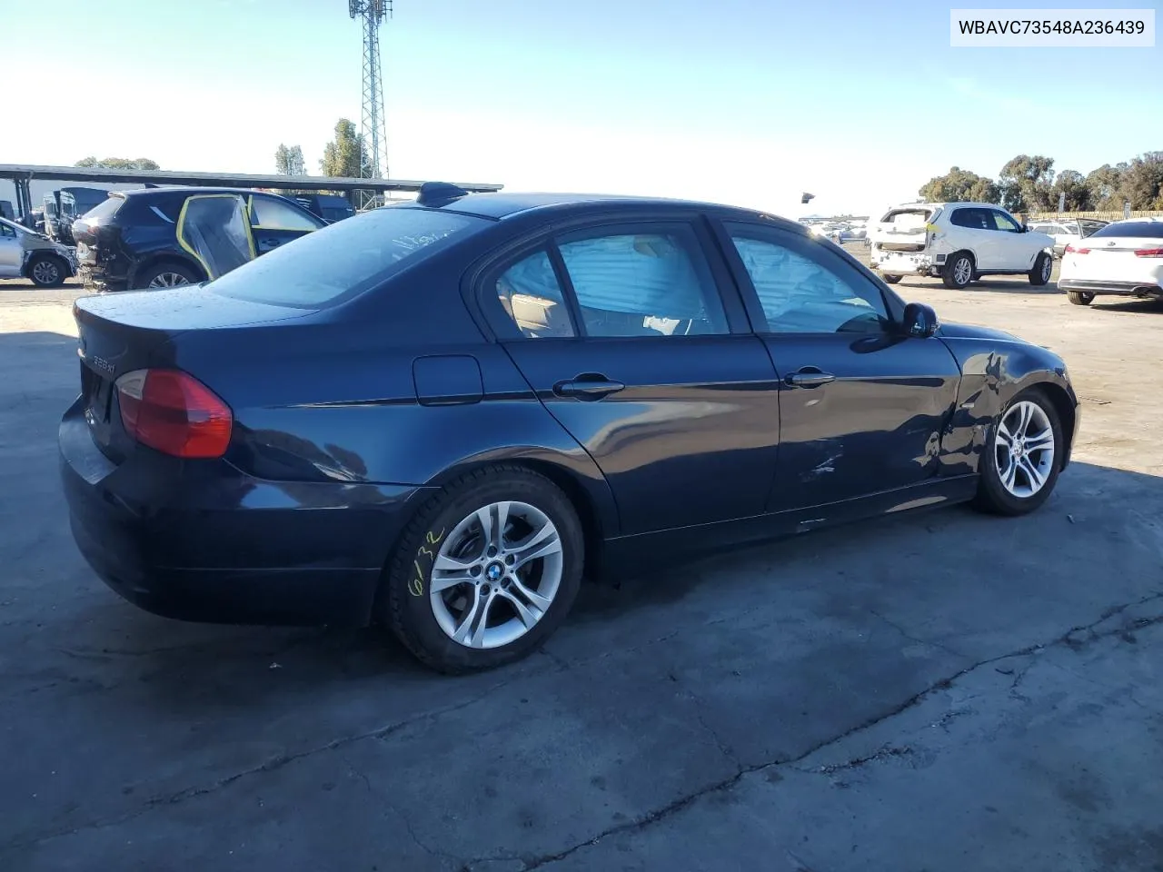 2008 BMW 328 Xi Sulev VIN: WBAVC73548A236439 Lot: 79270354