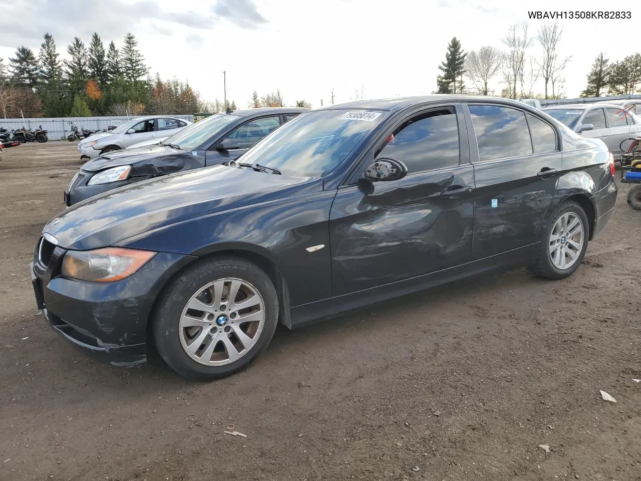 2008 BMW 323 I VIN: WBAVH13508KR82833 Lot: 79305814