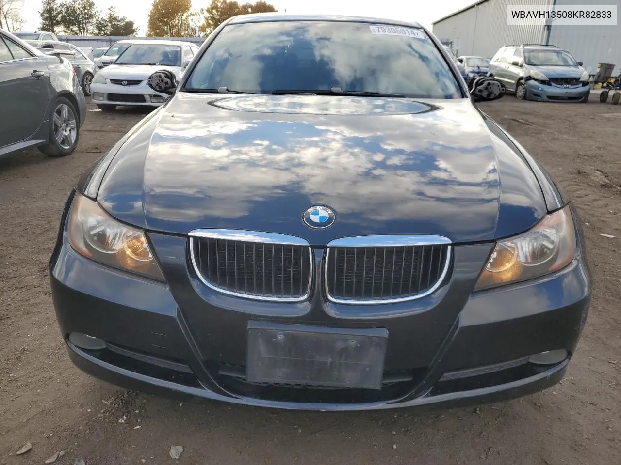 2008 BMW 323 I VIN: WBAVH13508KR82833 Lot: 79305814