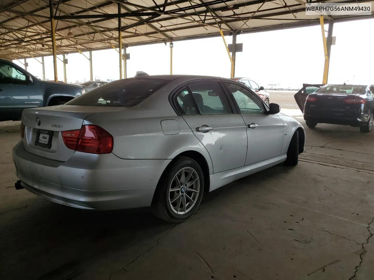 2010 BMW 328 I VIN: WBAPH7G56ANM49430 Lot: 56694634