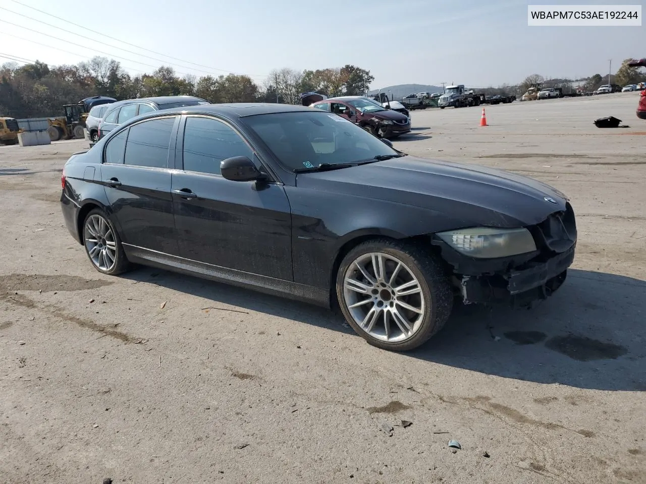 2010 BMW 335 I VIN: WBAPM7C53AE192244 Lot: 77844314