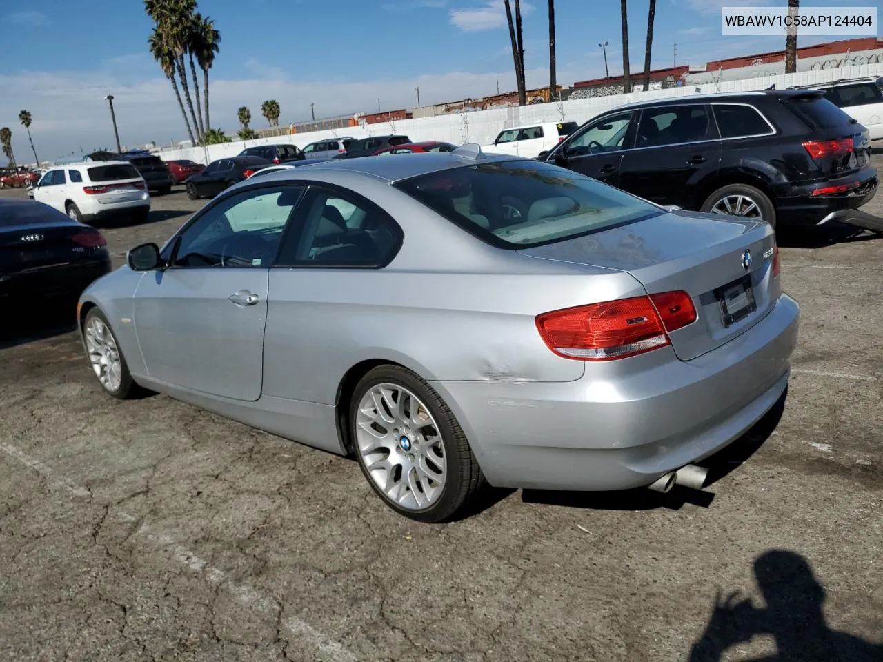 2010 BMW 328 I Sulev VIN: WBAWV1C58AP124404 Lot: 80296704