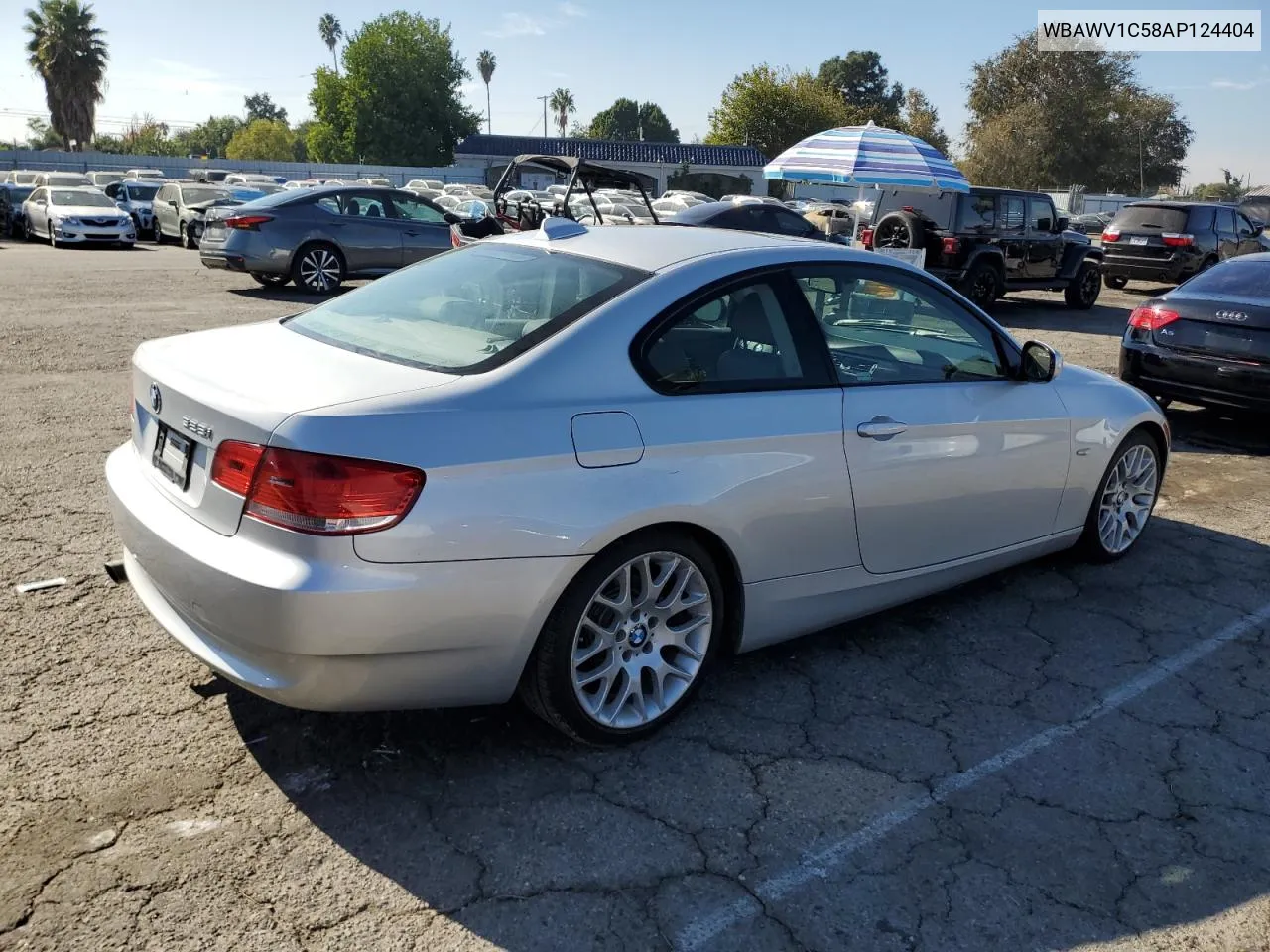 2010 BMW 328 I Sulev VIN: WBAWV1C58AP124404 Lot: 80296704