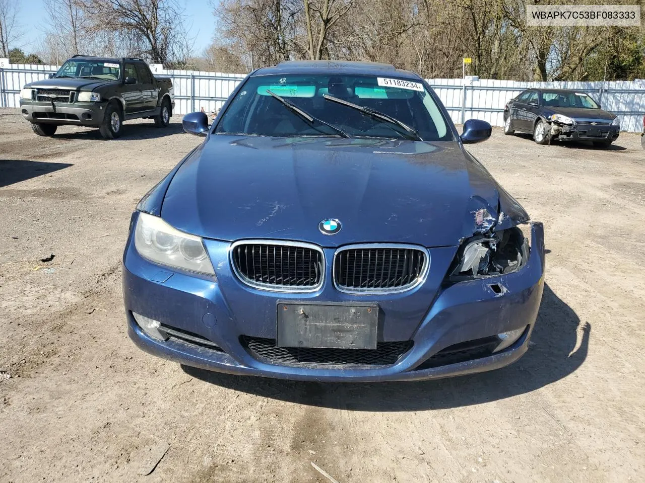 2011 BMW 328 Xi VIN: WBAPK7C53BF083333 Lot: 51183234