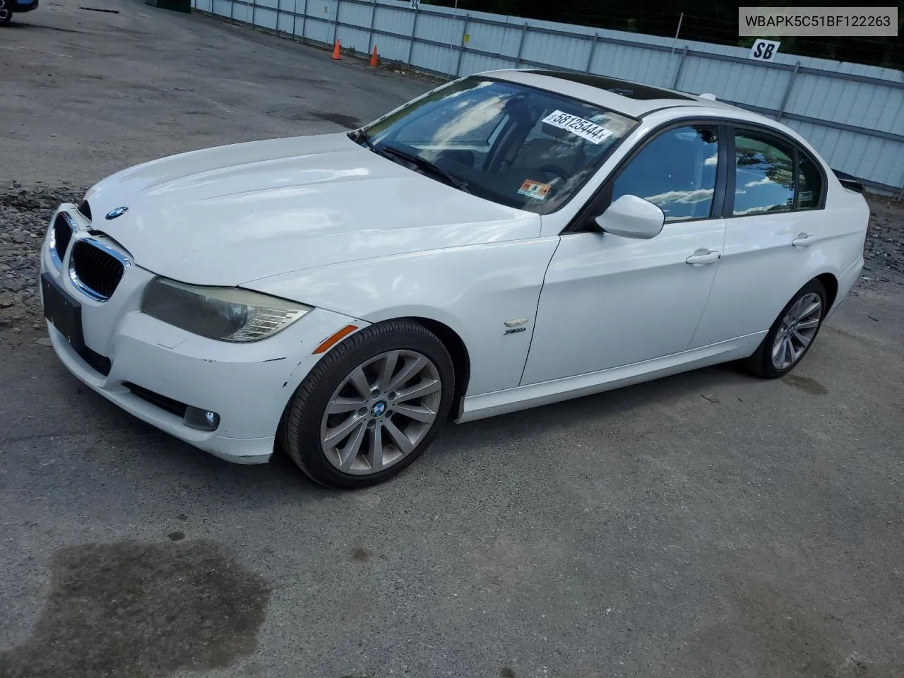 2011 BMW 328 Xi Sulev VIN: WBAPK5C51BF122263 Lot: 58125444