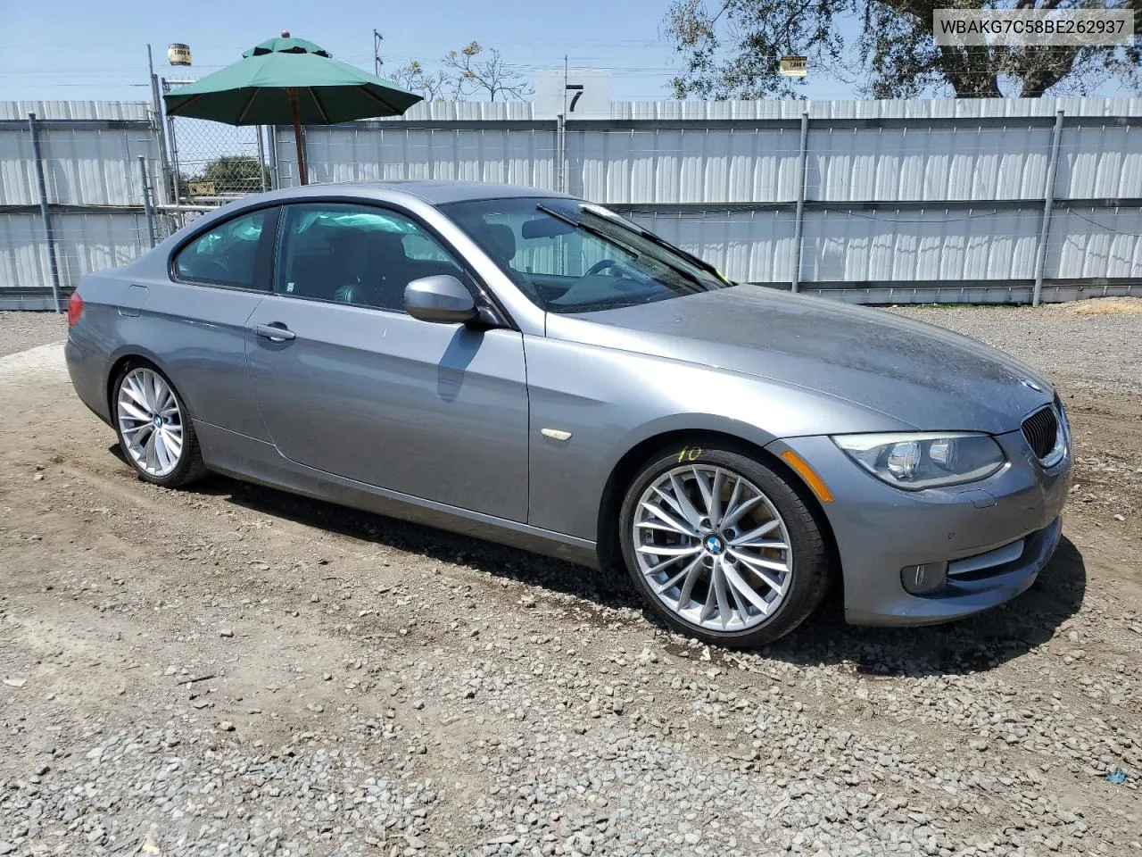 2011 BMW 335 I VIN: WBAKG7C58BE262937 Lot: 59775054