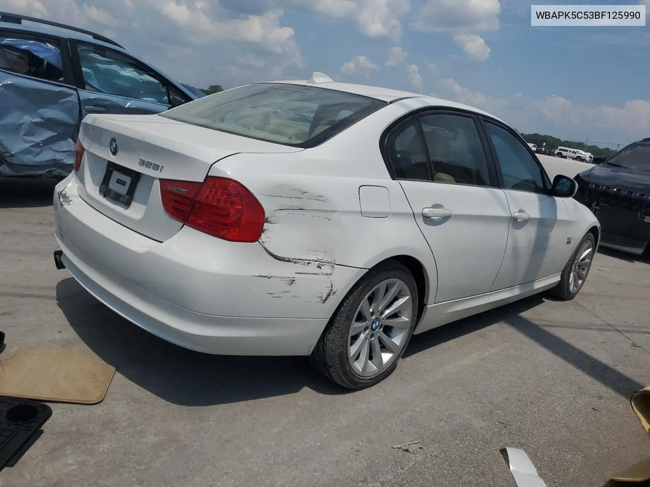 2011 BMW 328 Xi Sulev VIN: WBAPK5C53BF125990 Lot: 59947874