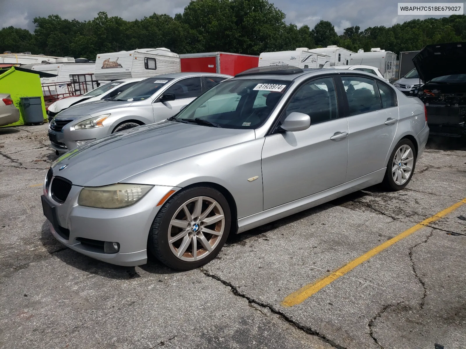 2011 BMW 328 I VIN: WBAPH7C51BE679027 Lot: 61928974