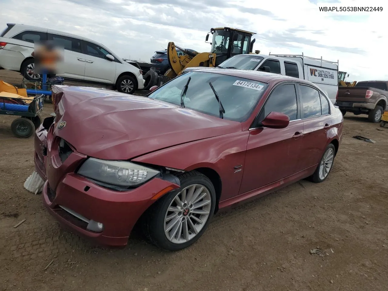 WBAPL5G53BNN22449 2011 BMW 335 Xi