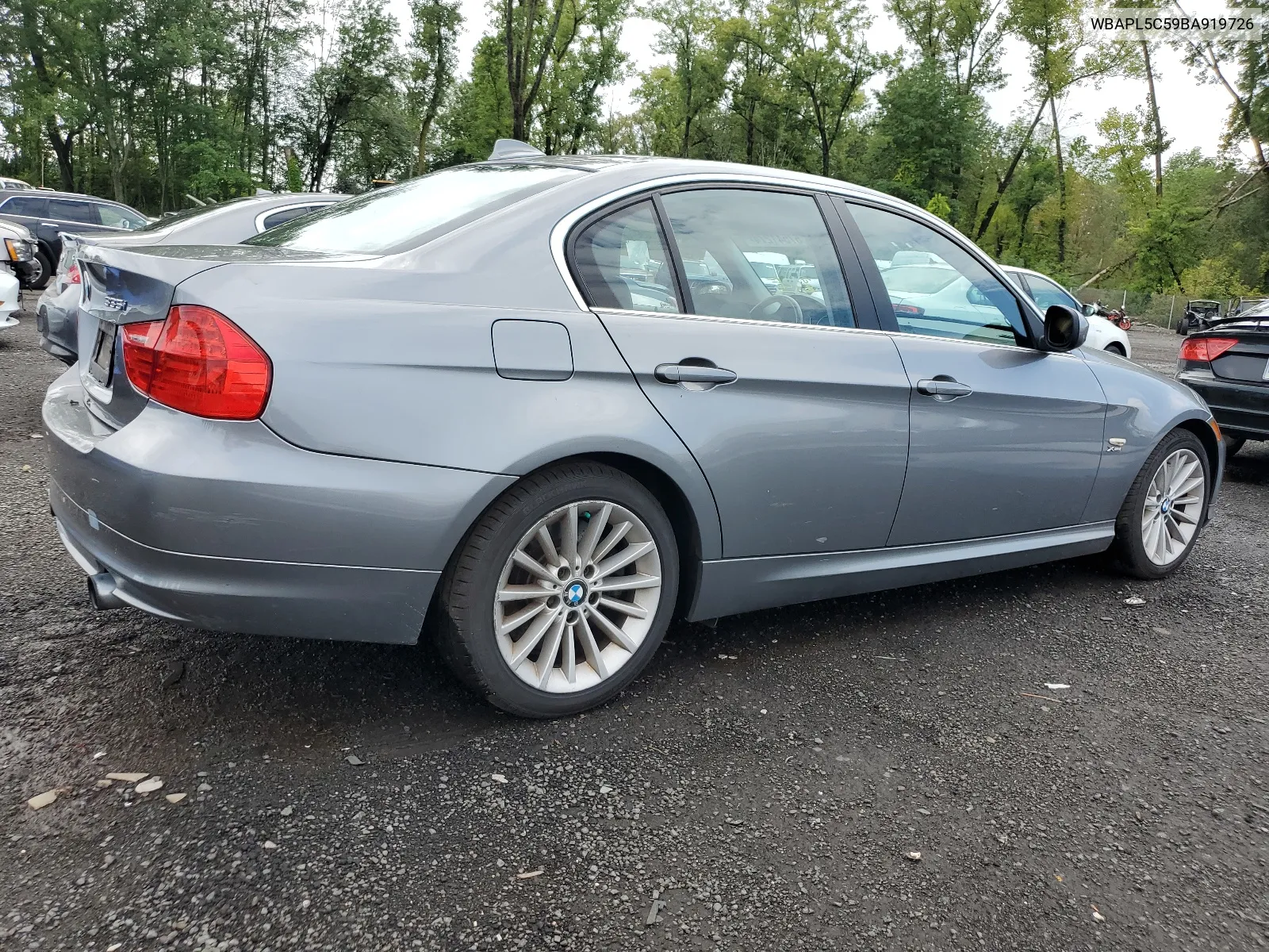 2011 BMW 335 Xi VIN: WBAPL5C59BA919726 Lot: 67541274