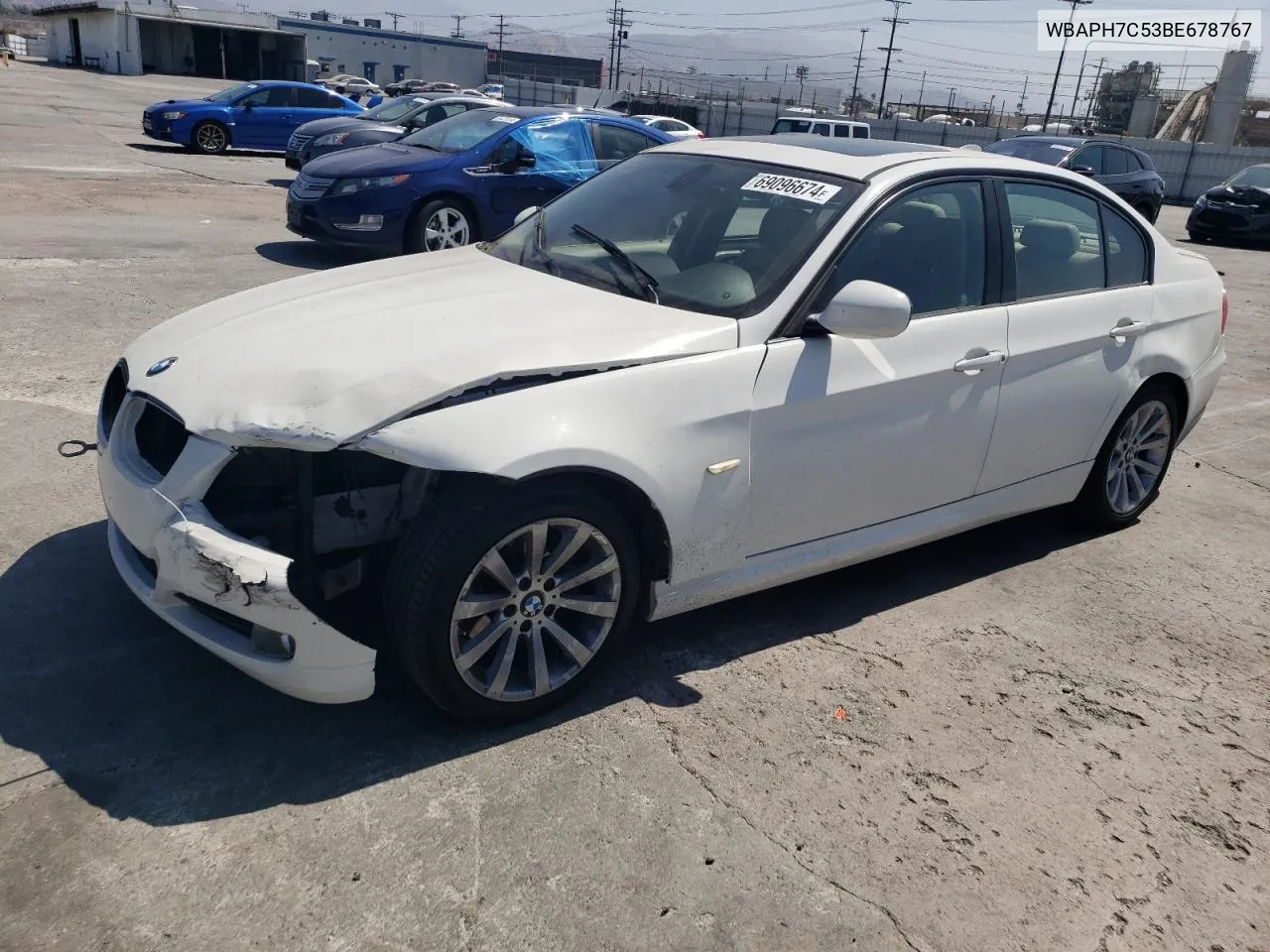 2011 BMW 328 I VIN: WBAPH7C53BE678767 Lot: 69096674