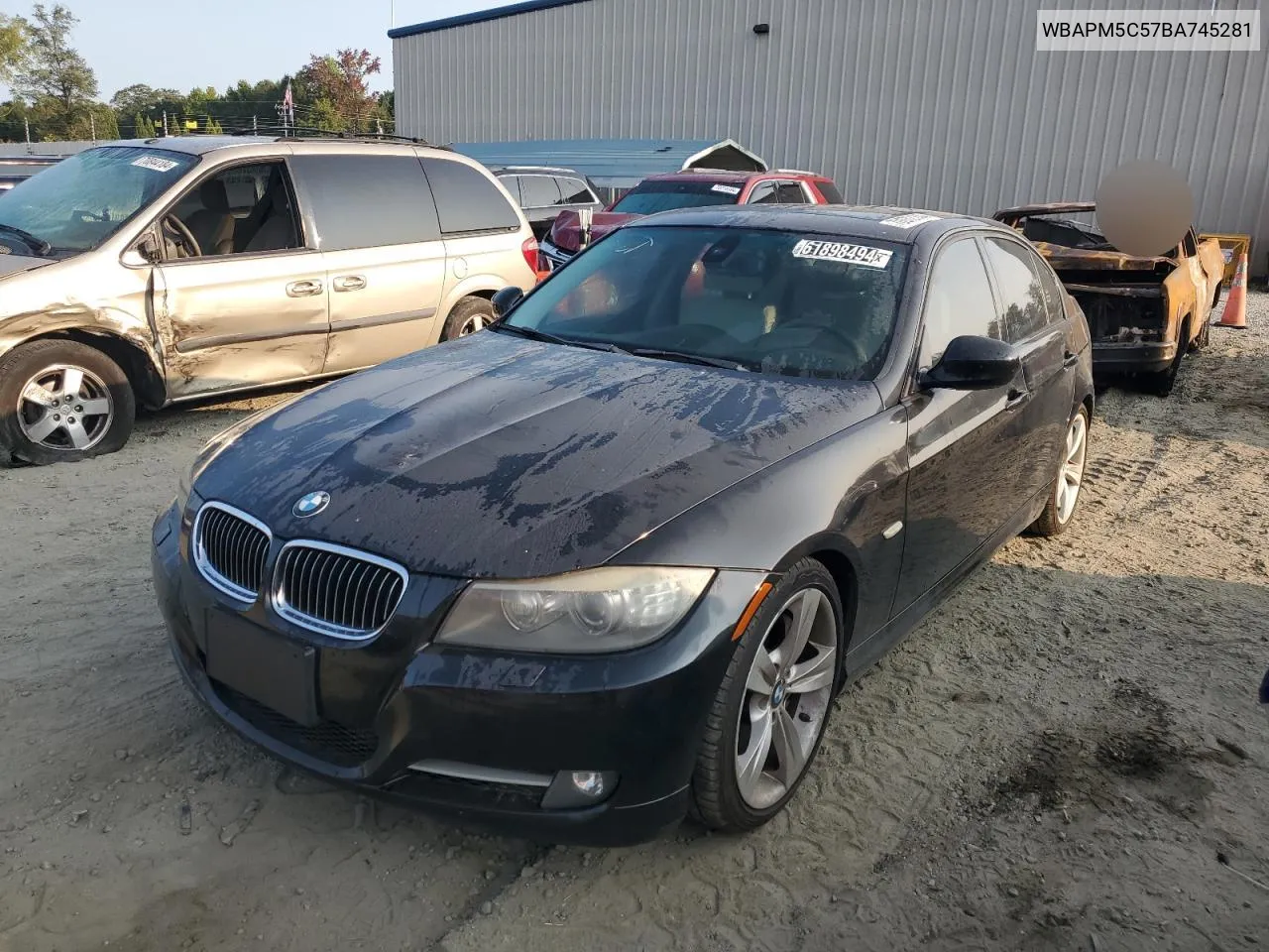 2011 BMW 335 I VIN: WBAPM5C57BA745281 Lot: 70972144