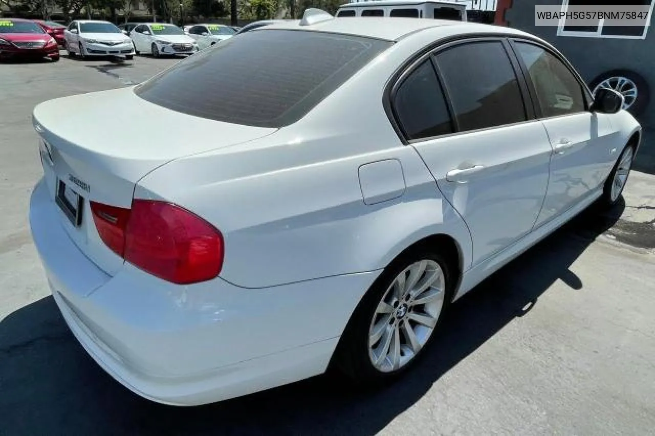 2011 BMW 328 I Sulev VIN: WBAPH5G57BNM75847 Lot: 72478754