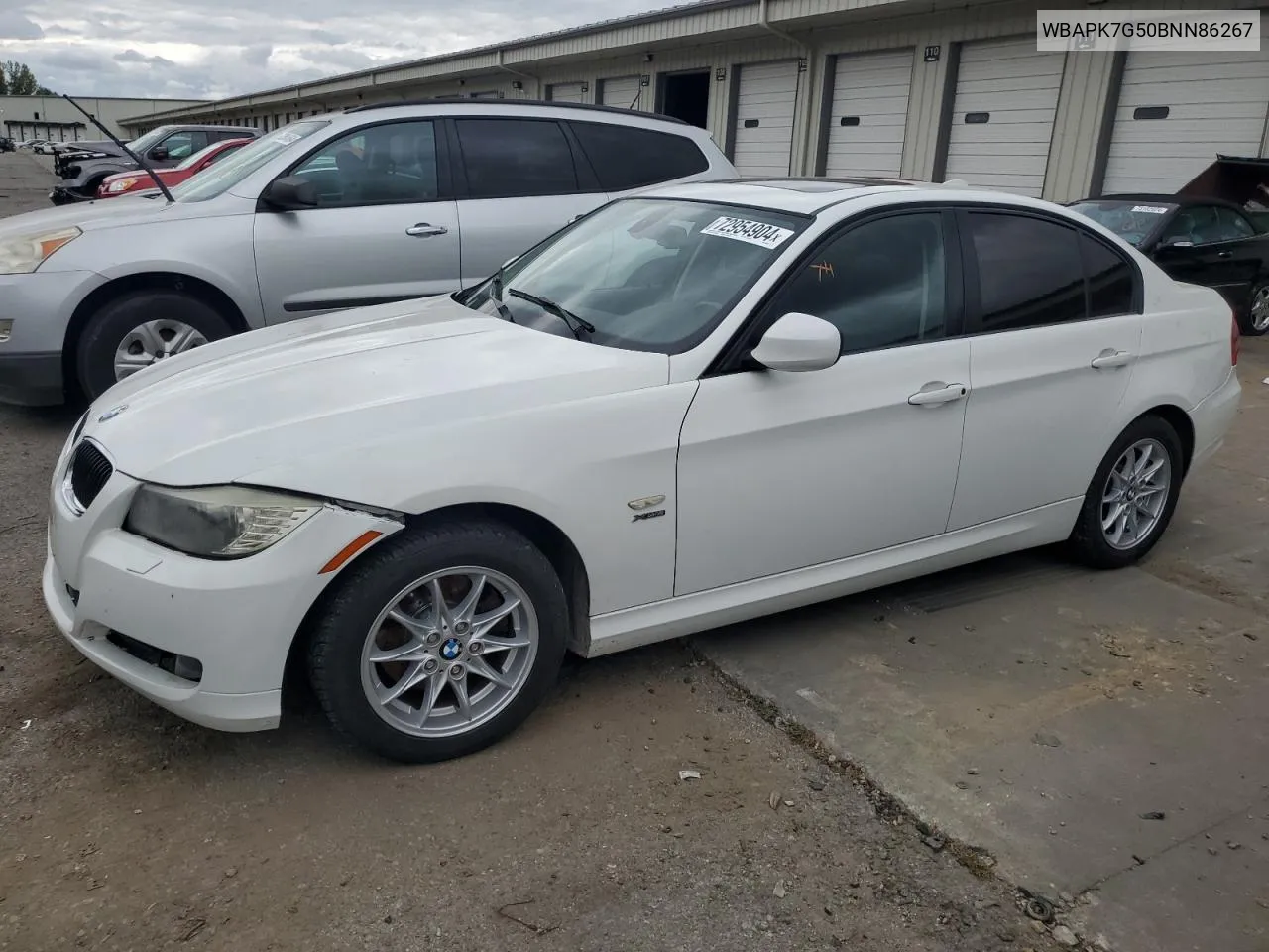 2011 BMW 328 Xi VIN: WBAPK7G50BNN86267 Lot: 72954904