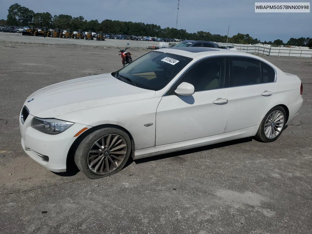 WBAPM5G57BNN00998 2011 BMW 335 I