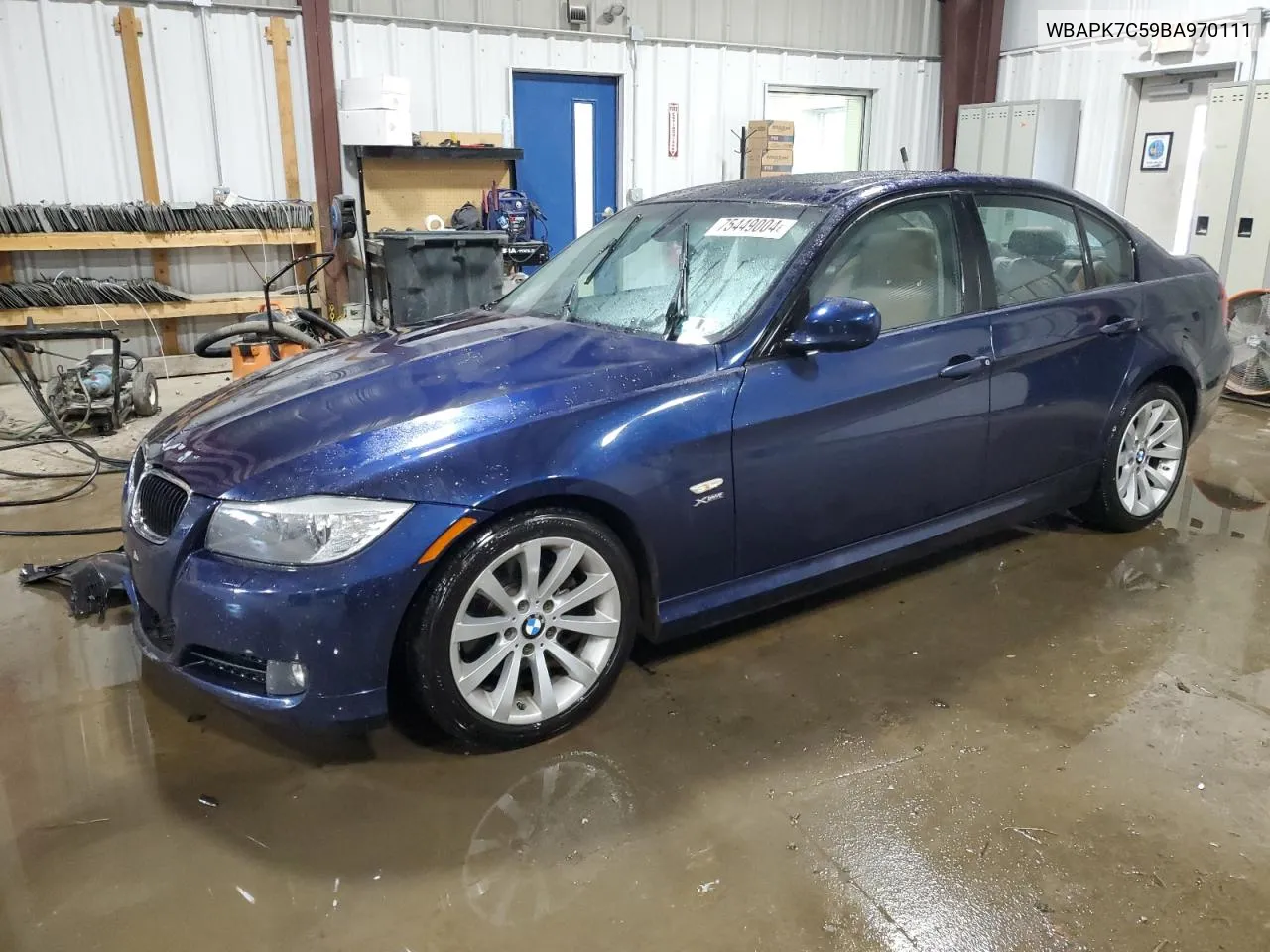 2011 BMW 328 Xi VIN: WBAPK7C59BA970111 Lot: 75449004