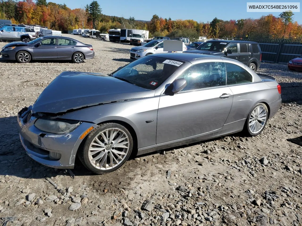 2011 BMW 335 I VIN: WBADX7C54BE261096 Lot: 76164644