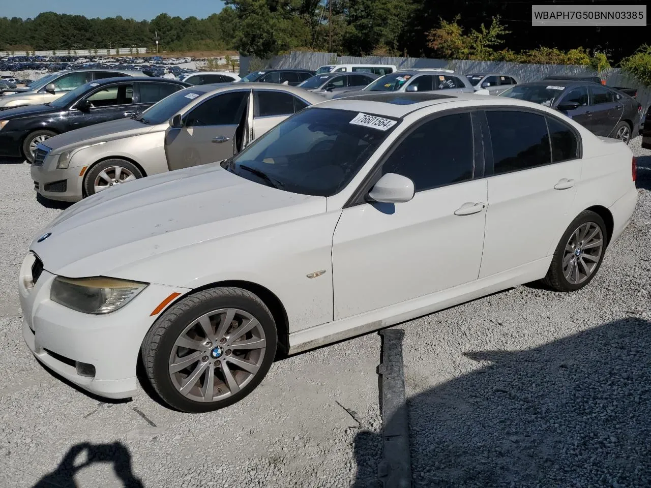 2011 BMW 328 I VIN: WBAPH7G50BNN03385 Lot: 76601564