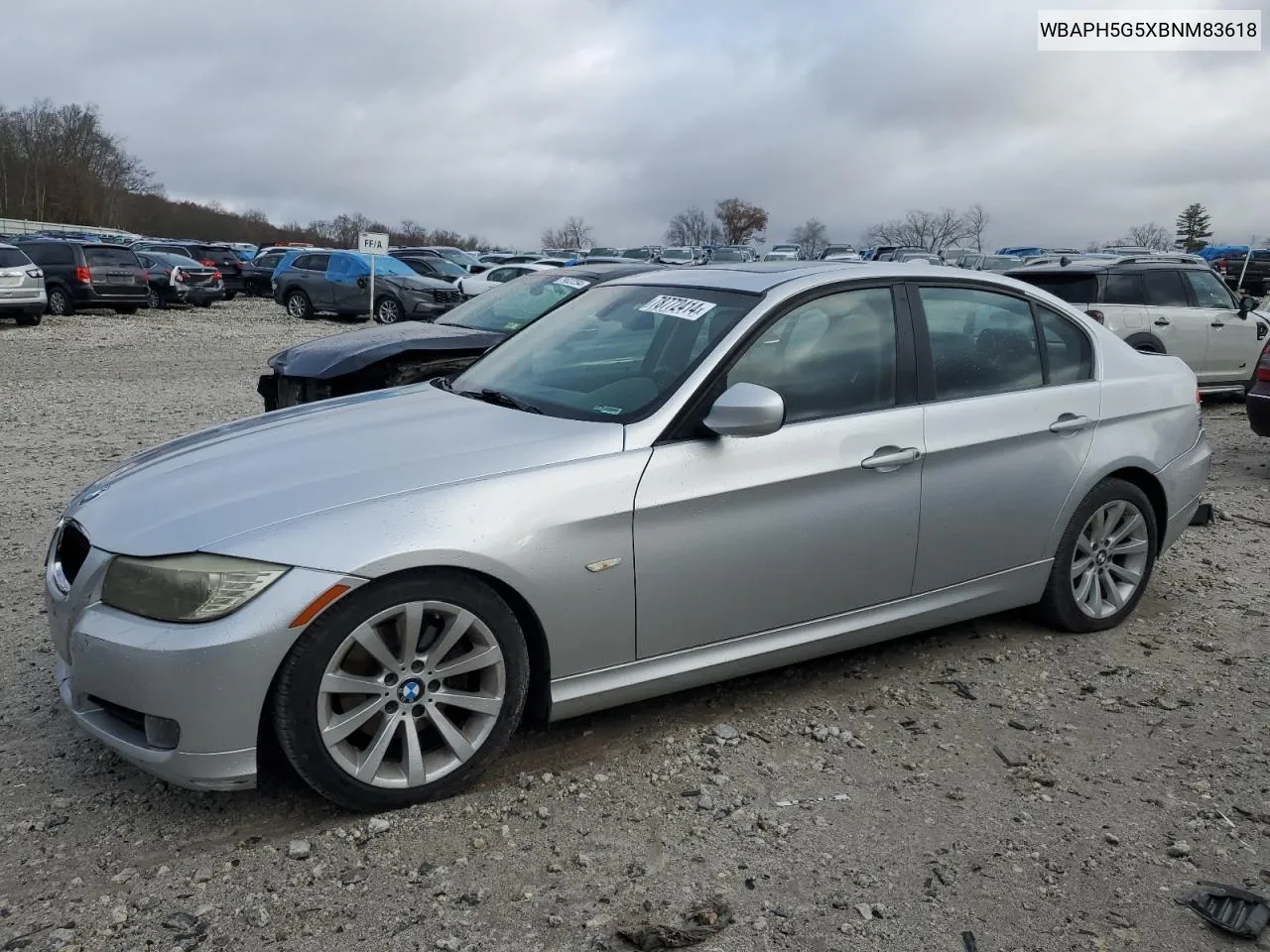 2011 BMW 328 I Sulev VIN: WBAPH5G5XBNM83618 Lot: 78772414