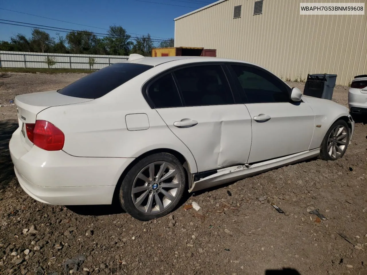 2011 BMW 328 I VIN: WBAPH7G53BNM59608 Lot: 80390114