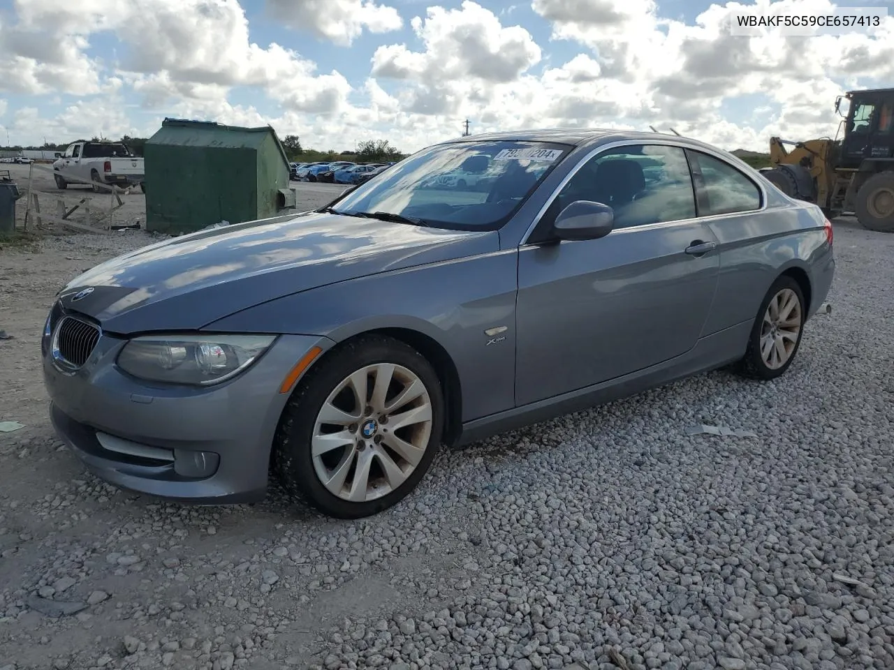 2012 BMW 328 Xi Sulev VIN: WBAKF5C59CE657413 Lot: 79360204