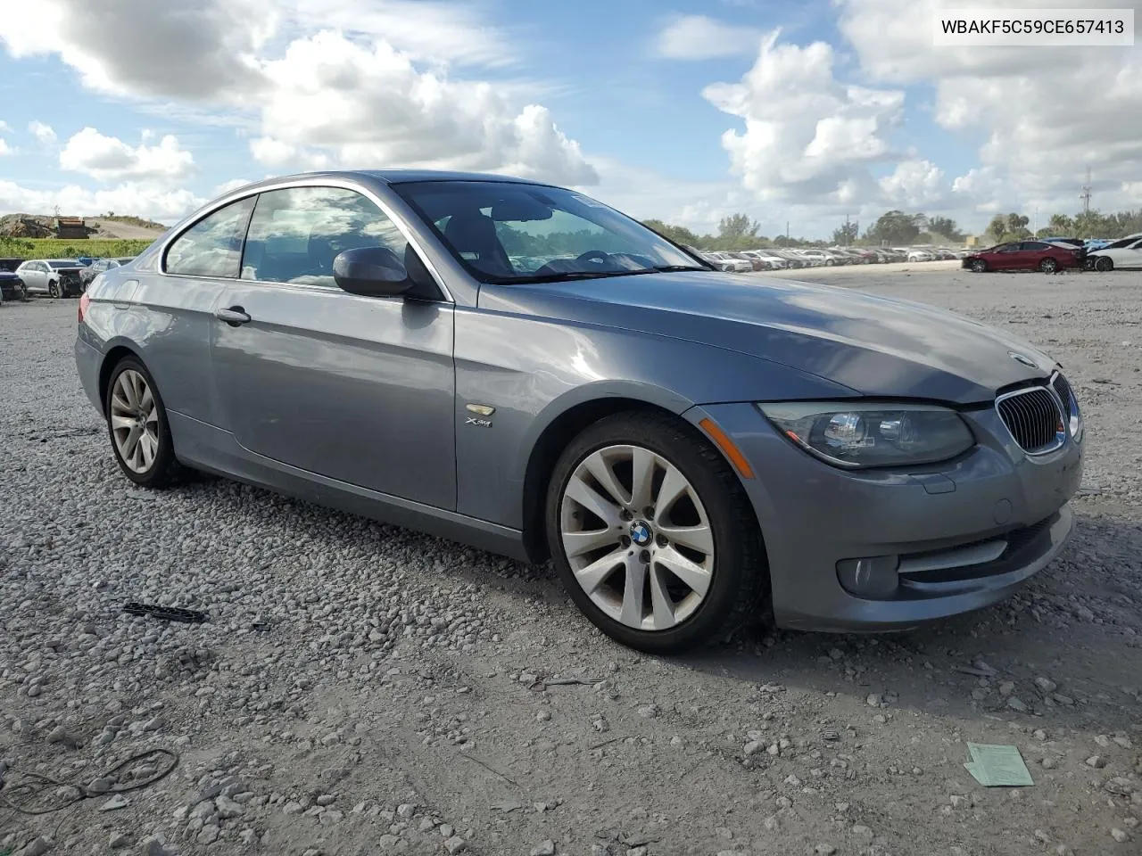 2012 BMW 328 Xi Sulev VIN: WBAKF5C59CE657413 Lot: 79360204