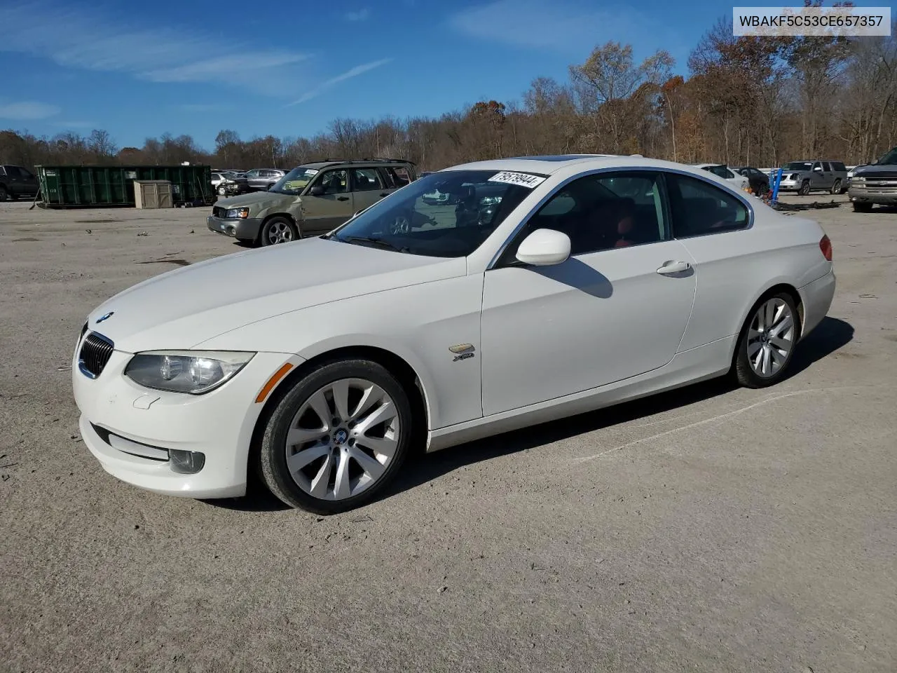 2012 BMW 328 Xi Sulev VIN: WBAKF5C53CE657357 Lot: 79579944