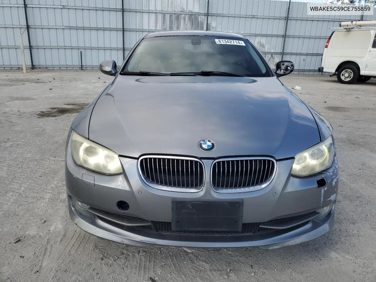 2012 BMW 328 I Sulev VIN: WBAKE5C59CE755859 Lot: 81342714