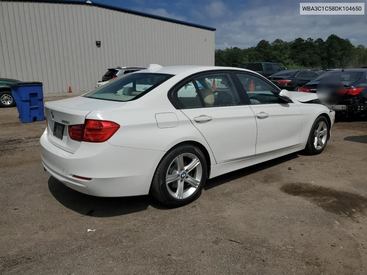 2013 BMW 328 I Sulev VIN: WBA3C1C58DK104650 Lot: 70045014