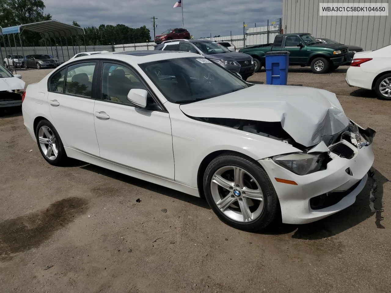 2013 BMW 328 I Sulev VIN: WBA3C1C58DK104650 Lot: 70045014